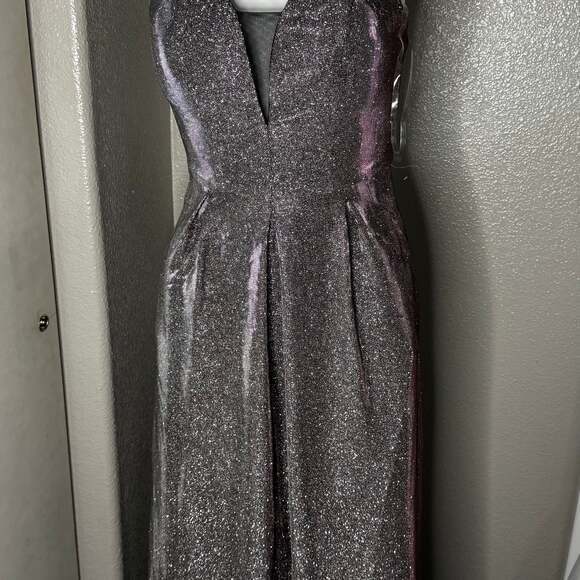 Crystal Doll Dresses & Skirts - Crystal Doll Formal Maxi Dress Size 5 Royal Blue Sequin One Shoulder Cutout Gown